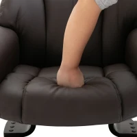 HOMCOM Relax Massagestoel met voetbank 145° kantelbare bruin(m-11)