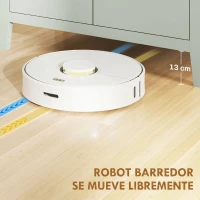 HOMCOM Aparador con Cajón Armario de 2 Niveles y Estante Ajustable Base Elevada y Amplia Superficie 80x40x90cm Verde Claro(m-8)