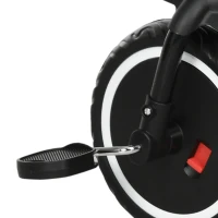 AIYAPLAY Tricicleta pentru copii evolutivă cu șezut reglabil pedale 2 coșuri centură pentru copii de la 2 la 5 ani negru(m-11)