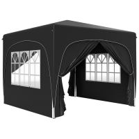 Pop Up Canopy 300L x 300W x 273Hcm Black