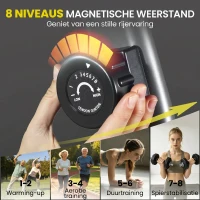 SPORTNOW Hometrainer, magnetische ligfiets, 8 weerstandsniveaus, verstelbaar, LCD-monitor, metaal, kunststof, zwart(m-4)
