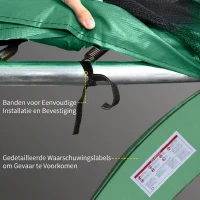 HOMCOM Randafdekking veerafdekking randbescherming voor trampoline 244 / 305 / 366 cm(m-6)