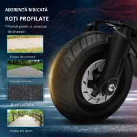 HOMCOM Motocicleta electrica cu roti de antrenament, jucarie in aer liber pentru 3-5 ani - negru(m-5)