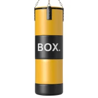 SPORTNOW Saco de Boxe sem Recheio com Luvas de Boxe Gancho e Protetores para Palmas Munhecas Tornozelos Amarelo(m-1)