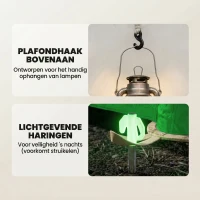 Outsunny Opblaasbare Tent 3 Personen Snelle Opzet Buitentent met Pomp Meshramen Afneembaar Dak(m-9)