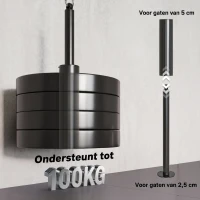 SPORTNOW Fitness Latpulldown Gym Fitnessapparaat Kabeltreksysteem Pulley Arm Krachttraining voor Thuis(m-7)