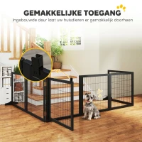 PawHut barrière voor honden 432 cm x 36 cm x 70 cm(m-7)