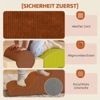 AIYAPLAY Schuimblokken 5-delig Softblokken kinderset met cord-look antislip bodem Gekleurd(m-5)