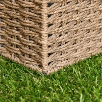 Outsunny Kunstgras, natuurgetrouw, met drainagefunctie, 6,5K vezels/m², 25mm hoogte, set van 10 stuks van 30x30cm, groen(m-8)