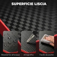 HOMCOM Scrivania da Gaming Angolare con Supporto Monitor, Gancio Cuffie e Portabicchieri, 128x128x88 cm, Nero(m-7)