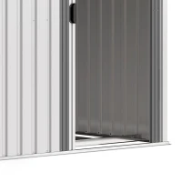 Outsunny Metalen tuinberging 2,81m² 154x206,5x181 cm met pultdak en fundament(m-12)