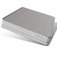 Saltea cu arcuri tip pocket cu 7 zone 140x200 cm H3, suport ortopedic ergonomic, 200x140x25 cm, Alb(m-8)