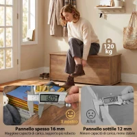 HOMCOM Panca Contenitore Multiuso Legno per Camera Ingresso Bianco 100x40x40cm(m-6)