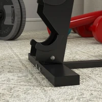 SPORTNOW Halterstandaard voor 10 halters, 5 niveaus, stevig stalen frame, tot 100 kg, zwart, 66 x 35 x 33 cm(m-8)