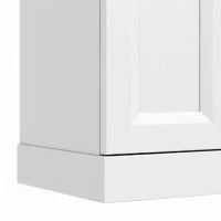 HOMCOM Mobile da bagno a 6 livelli con 4 ante soft-close e ripiani regolabili, bianco(m-6)
