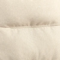 Vinsetto Cadeira de Secretária com Massagem, Altura Regulável, Encosto Reclinável, Apoio para os Pés, Giratória 360°, Bege(m-8)