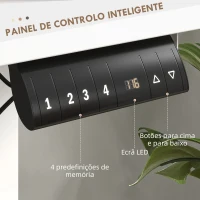 Vinsetto Mesa para trabalho em pé, ajustável, 120x60x72-116cm, Branco(m-5)