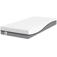 HOMCOM Matratze Taschenfederkernmatratze mit Memory-Schaumstoff grünem Tee H3 Härtegrad Oeko-TEX & CertiPUR 200x90x20 cm Grau(m-11)