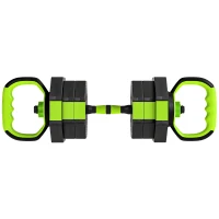 SPORTNOW Juego de Mancuernas Ajustables 20 kg 6 en 1 como Kettlebell Barra Mancuernas Soporte para Flexiones para Gimnasio Casa(m-1)