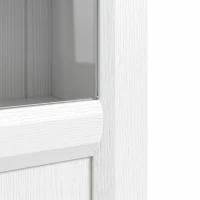 HOMCOM Mobile da bagno a 6 livelli con 4 ante soft-close e ripiani regolabili, bianco(m-7)