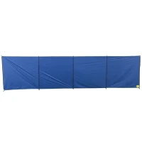 Outsunny Camping Windbreak, Foldable Portable Wind Blocker w/ Carry Bag and Steel Poles, Beach Sun Screen Shelter Privacy Wall, 620cm x 150cm(m-10)