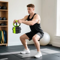 SPORTNOW Juego de Mancuernas Ajustables 20 kg 6 en 1 como Kettlebell Barra Mancuernas Soporte para Flexiones para Gimnasio Casa(m-9)