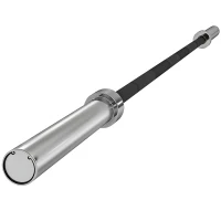 SPORTNOW 210cm Olympic Barbell Bar for 5cm Weight Plates, with Spring Clips, 19kg(m-1)
