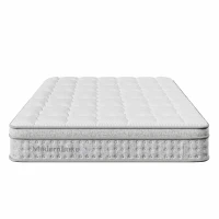 Saltea cu arcuri tip pocket cu 7 zone 140x200 cm H3, suport ortopedic ergonomic, 200x140x25 cm, Alb(m-6)