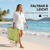 Outsunny Ligstoel liggen ligbank voor buiten stoel relax lounger lounger voor in het bad tweebenig 4 kleuren(m-6)