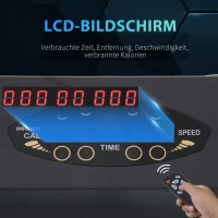 HOMCOM Elektrische loopband met LCD-display inklapbare fitnessapparaat 1-6 km/u staal(m-5)