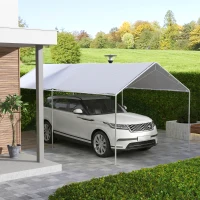 Outsunny Toile de remplacement pour carport 3 x 6 m avec 48 élastiques à boules (housse uniquement, cadre non inclus)(m-2)
