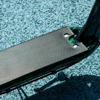 AIYAPLAY Kinderroller, höhenverstellbarer Tretroller für Kinder, mit Bremse, Ständer, 2 Räder, Stahl, Grün(m-9)