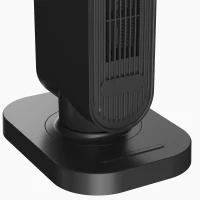 HOMCOM 2000W Ceramic Electric Heater with Fan, Timer, Oscillation - Black(m-10)