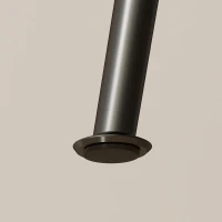 HOMCOM Conjunto de 2 Cadeiras de Sala de Jantar Redondas Cadeiras de Cozinha Empilháveis com Assento Estofado em PU Castanho e Preto(m-9)