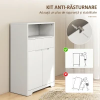 HOMCOM Dulap de sub Attributebaie Compact cu Sertar, 60x30x80 cm, Alb(m-7)