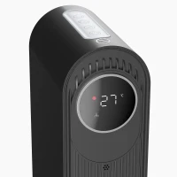 HOMCOM 2000W Ceramic Electric Heater with Fan, Timer, Oscillation - Black(m-13)