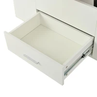 Extendable Lift Top Coffee Table with Hydraulic Lift, Space-Saving Center Table with 4 Hidden-Storage Stools, 100L x 50W x 45H cm, White+Natural(m-10)