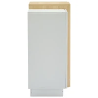 High-Gloss Sideboard with 4 Drawers and 2 Doors, Stylish Storage Cabinet with Anti-Tilt Safety Rails, 140L x 35W x 76.5H cm, White(m-15)