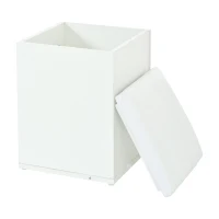 Lift-Top Coffee Table with Hydraulic Lift, Stylish Side Table with 2 Open Shelves, 100L x 50W x 48H cm, Natural+White(m-13)