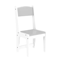ZONEKIZ Escritorio Infantil con Silla Ergonómica Bandeja Deslizante para Teclado Cajón Nichos y Estantes Abiertos 90x45x90 cm Gris(m-6)