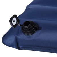 Luchtmatras opblaasbaar luchtbed campingmatras slaapmat pongee blauw(m-9)