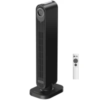 HOMCOM 2000W Ceramic Electric Heater with Fan, Timer, Oscillation - Black(m-15)