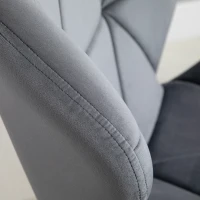 HOMCOM Barkrukken 2-delige set, gestoffeerde barkruk met metalen frame, rugleuning, fluweelachtige look, in hoogte verstelbaar, 360° draaibaar(m-9)