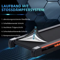 HOMCOM Elektrische loopband met LCD-display inklapbare fitnessapparaat 1-6 km/u staal(m-7)