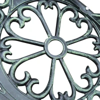 Outsunny Tweedezits Tuinbank 100 cm, Antiek Groen voor Tuin Comfort voor Gezins en Rustbank(m-10)