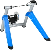 HOMCOM Entrenador de Bicicleta Rodillo para Bicicleta Plegable Portátil con Resistencia Magnética Ajustable de 8 Niveles para Ruedas de 650C, 700C o 26" - 29" 77x56x47,5 cm Azul(m-11)