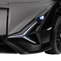 HOMCOM Lamborghini Sian Licensed Electric Car for Kids, 12V Kids Electric Ride on Car with Dual Motors, Remote Control, Black(m-12)