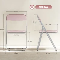 HOMCOM scaun pliabil scaun economisitor de spațiu(m-3)