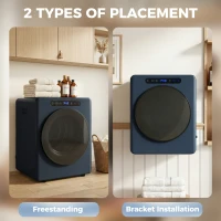 HOMCOM 5 kg Compact 40-60℃  Tumble Dryer Blue(m-7)
