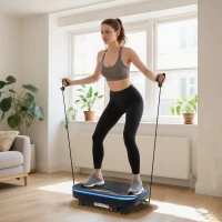 SPORTNOW Vibration Plate Exercise Machine with Cool Lights, 99 Speed Levels(m-10)